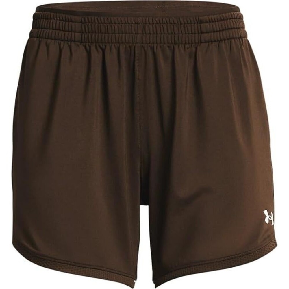 Under Armour Women's Knit Training Shorts Mid Length Size M Brown - Picture 2 of 11